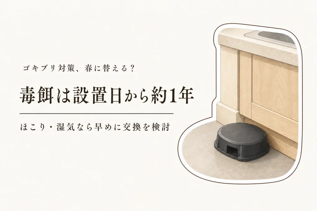 ゴキブリ対策は春のいつから？ブラックキャップの交換時期と置き場所